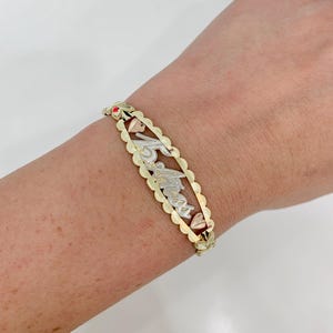 14K &quot;15 años&quot; Bracelet
