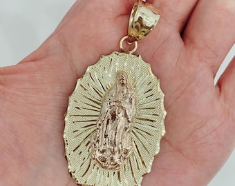 14K Jumbo VIRGIN MARY PENDANT