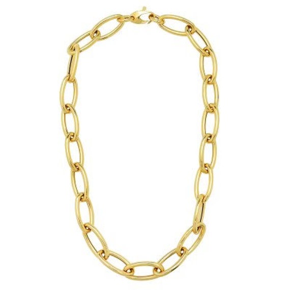 Jumbo chain shop link necklace