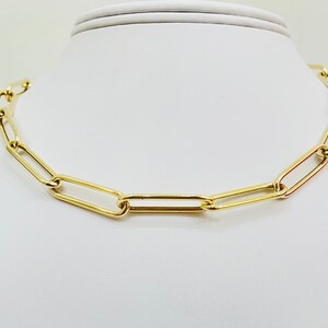 14K 7MM Oval Open Link Chain