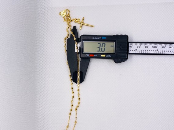 14K 3MM Disco Bead Rosary