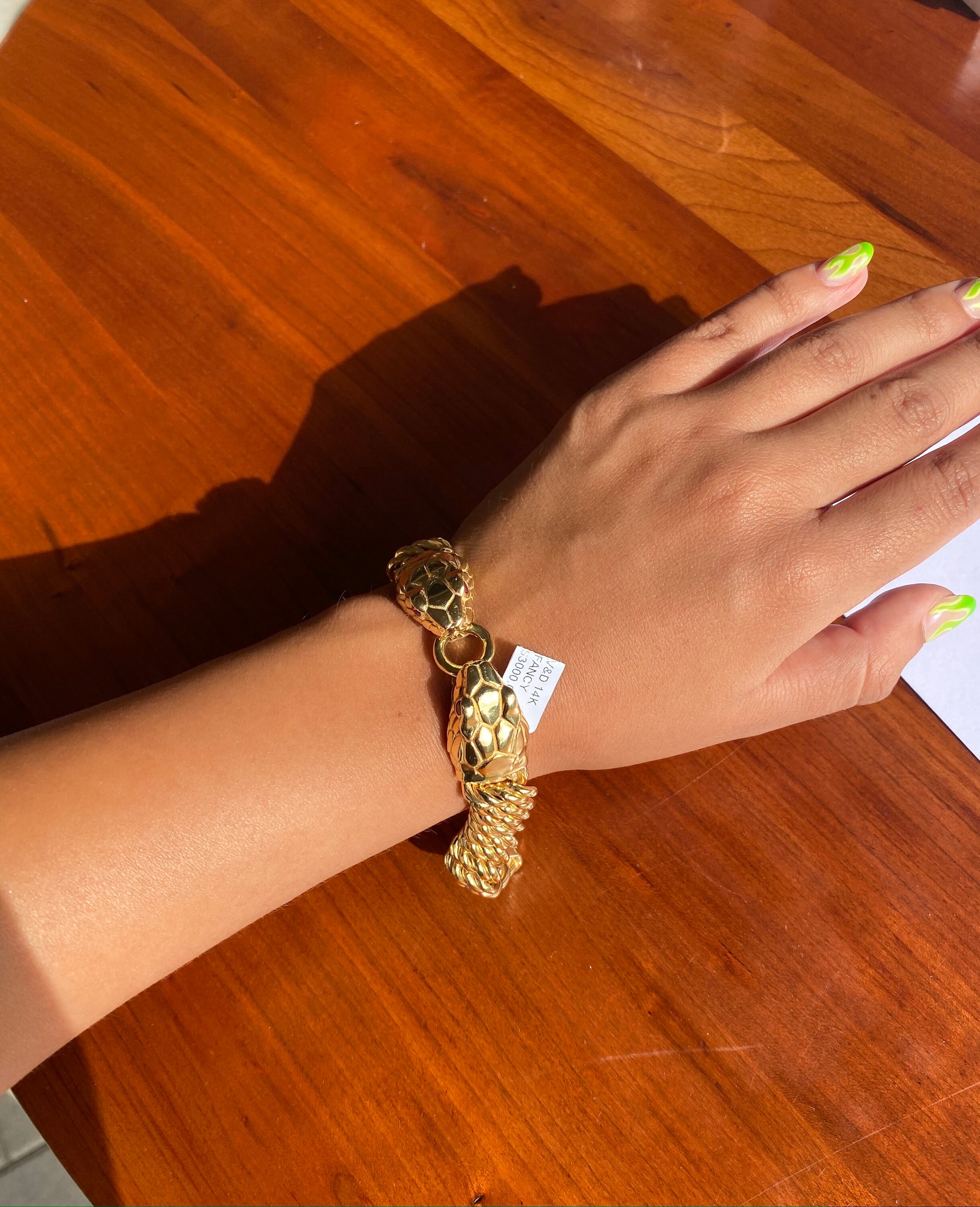 Double headed snake bracelet deals
