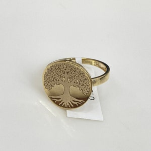 Jude Jewelers Tree Of Life Signet Ring - Stainless Steel, Round, Cubic Zirconia - View #2
