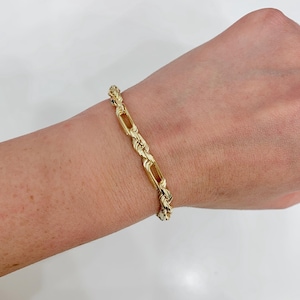 14K Rope Bracelet