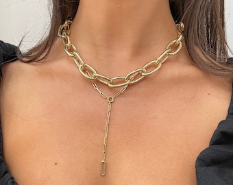 14K Jumbo Open Link Necklace
