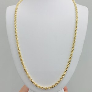 14K 4MM 24” ROPE CHAIN