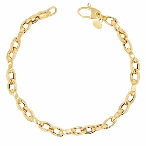 14K Twist Open Link Bracelet