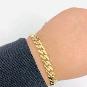 14K 8MM 8” MONACO BRACELET