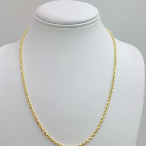 14K 3MM 20” ROPE CHAIN