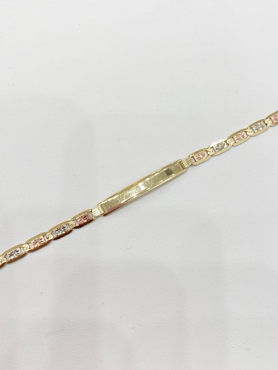14K Valentino ID Bracelet - Etsy