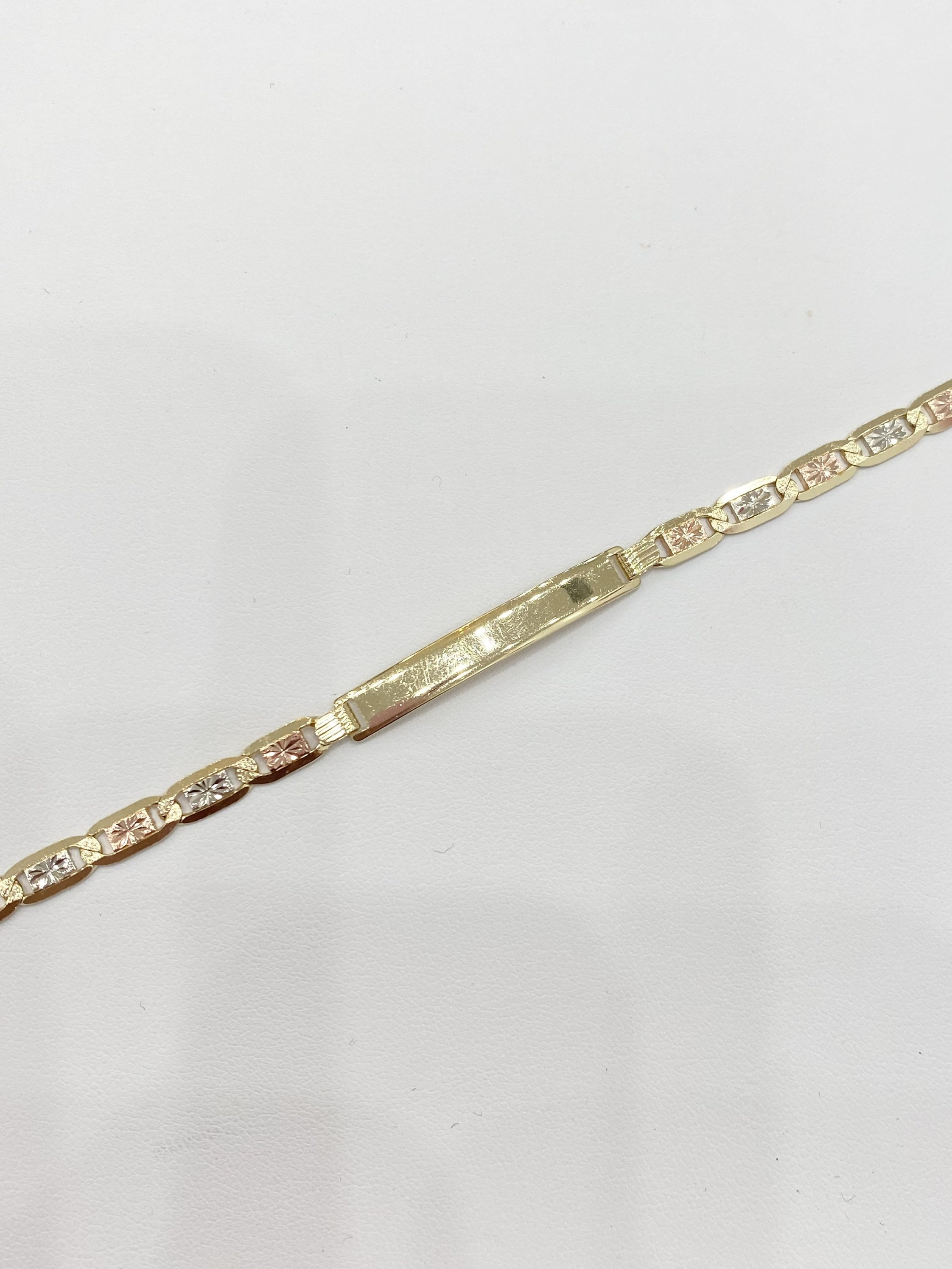 14K Valentino ID Bracelet - Etsy