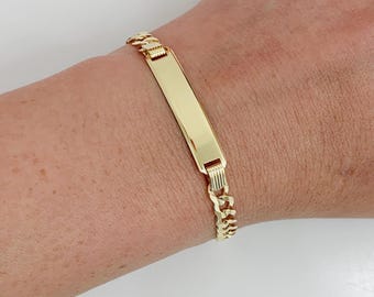 14K Baby Cuban link Bracelet