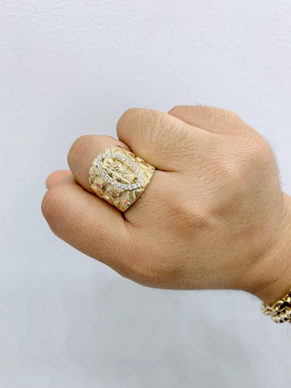 14K SAN JUDAS NUGGET Ring - Etsy