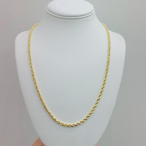 14K 4MM 24” ROPE CHAIN