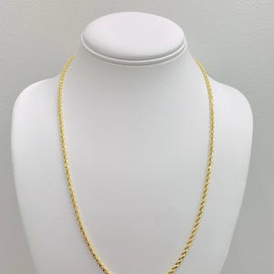 14K 3MM 22” ROPE CHAIN
