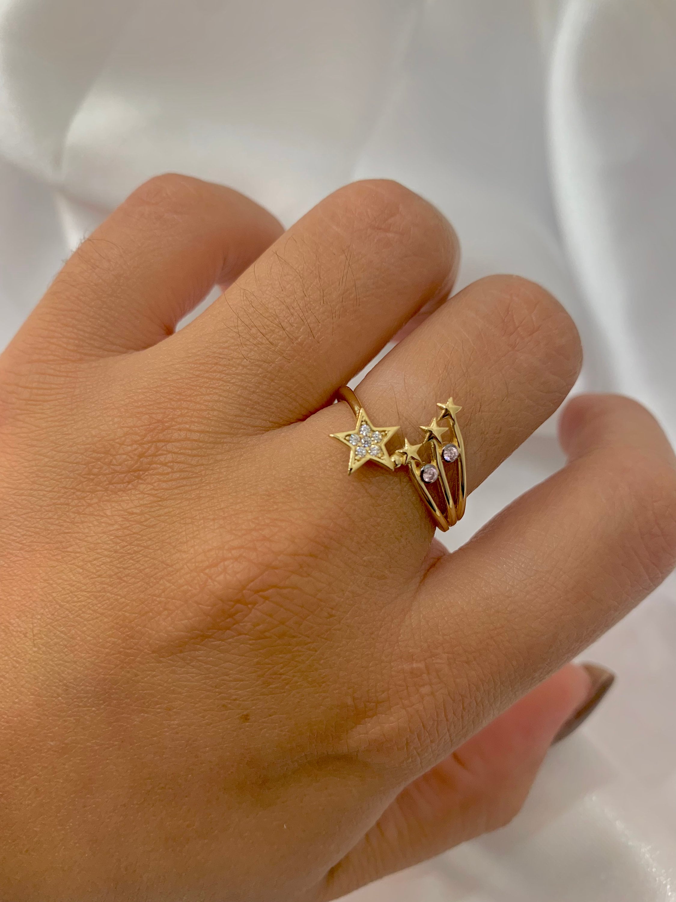 14K Star Ring - Etsy