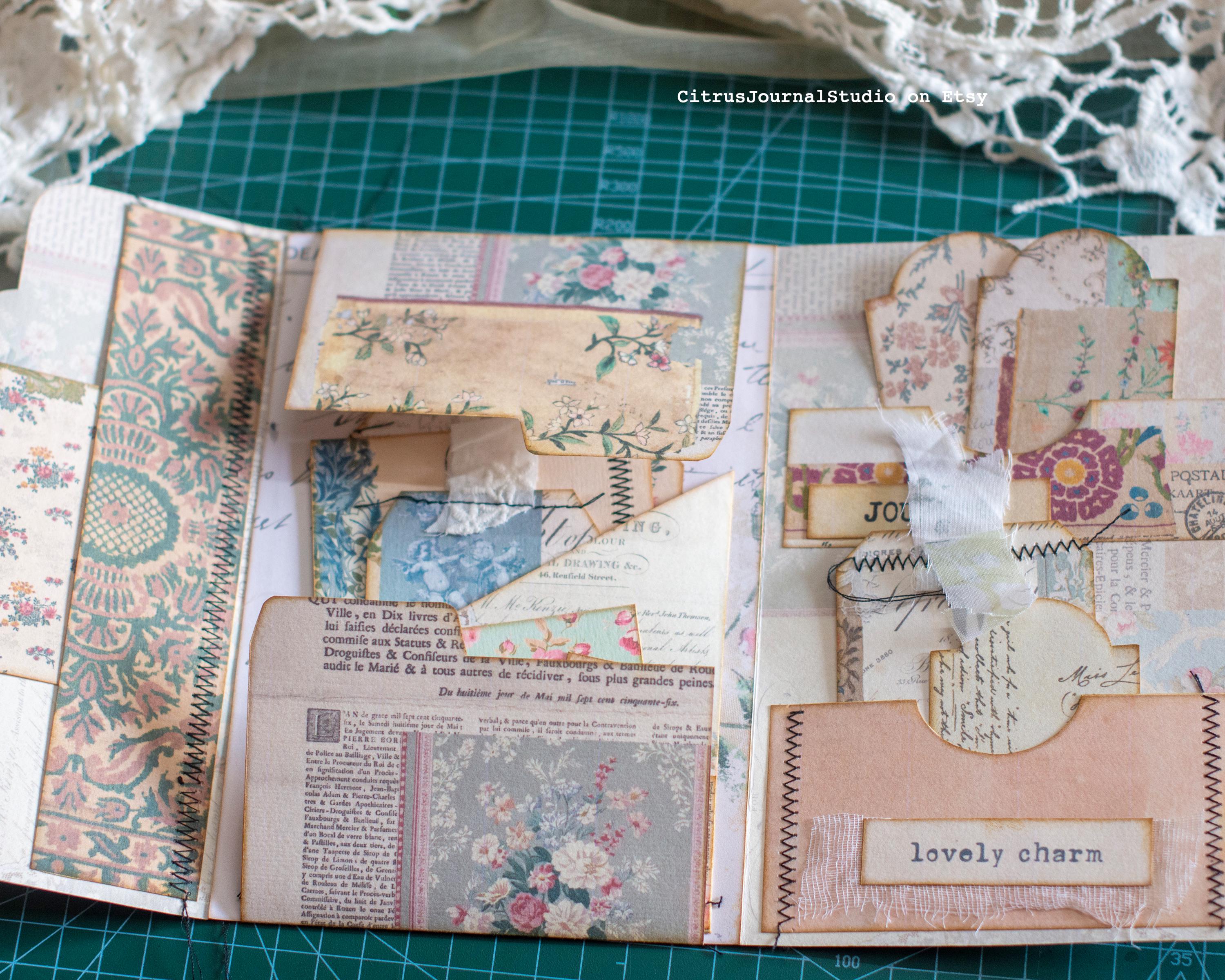 Shabby Chic Junk Journal Folio, Vintage Ephemera (digital Download) - Etsy