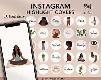 Instagram Story Highlight Icons Black Girl Etsy Instagram Story Highlight Icons Black Girl Etsy