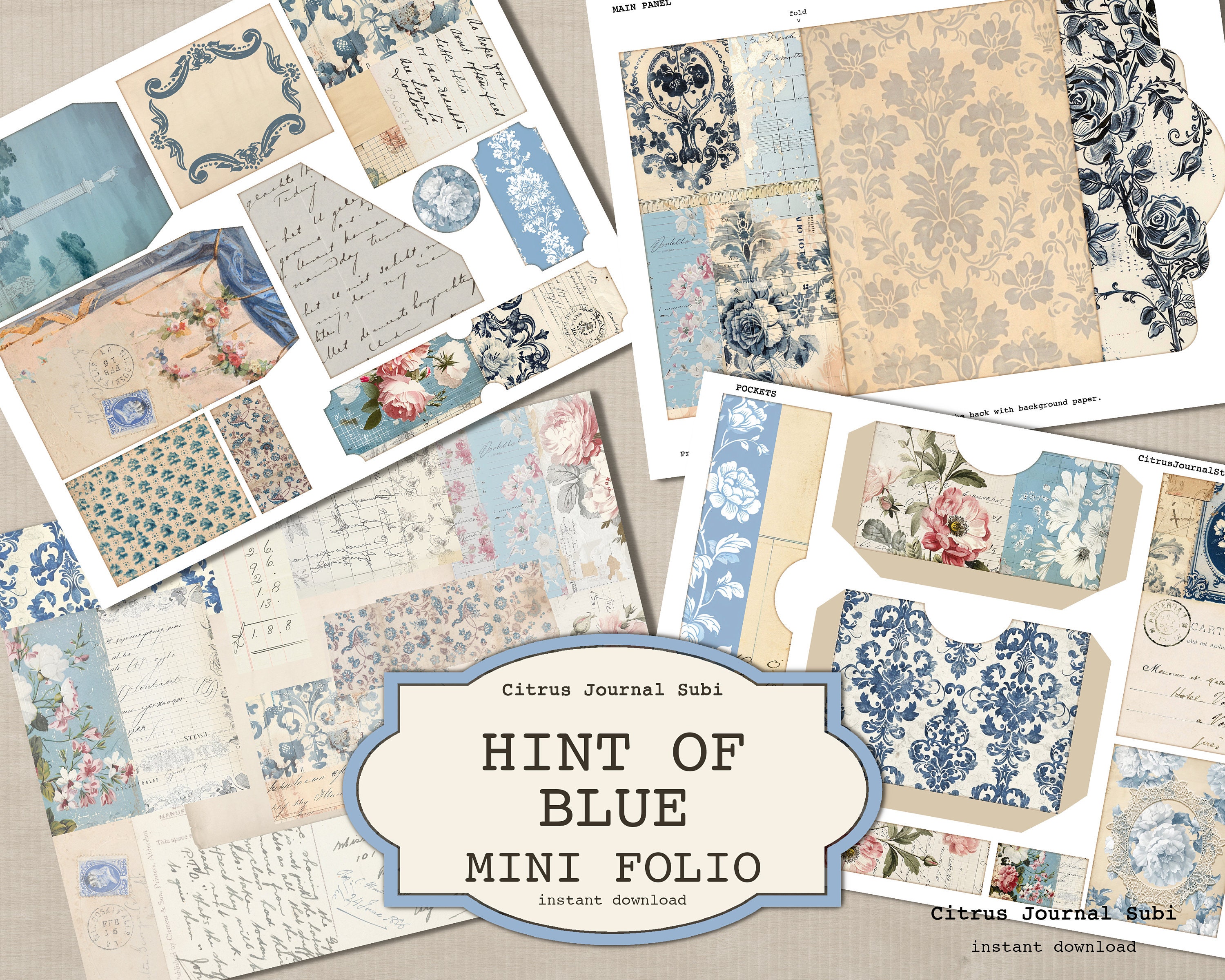 Blue rose journal - Etsy 日本