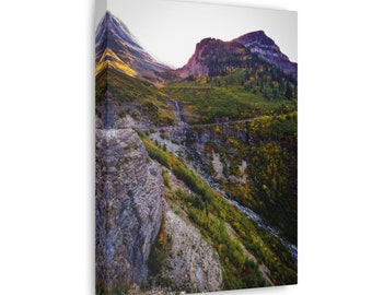 Ochtend Highlands Canvas Gallery Wrap | Kunst aan de muur | Originele fotografie| Gletsjer Nationaal Park
