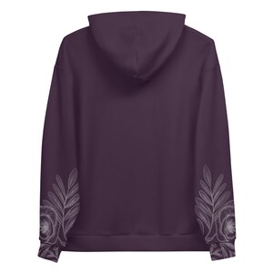 Women's Botanical Butterfly Hoodie | Cute Hoodies | Artist Gift | Botanical Art Inspired Clothing | Aesthetic Hoodies | Floral Shirt image 6