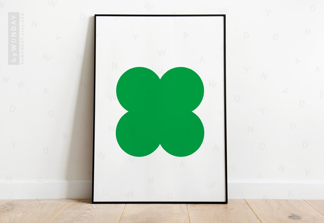 Clover, Abstract Wall Art, Geometric Print, Digital Download Art ...