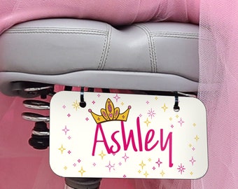 Princess Bicycle License Plate | Kid Personalized Bike Name License Plate | Custom Princess Bicycle License Plate | Princess Custom Sign