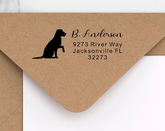 Dog Lover's Return Address Stamp | Dog Address Stamp | Custom Self-Inking Stamp | Dog Personalized Stamp | Address Stamp