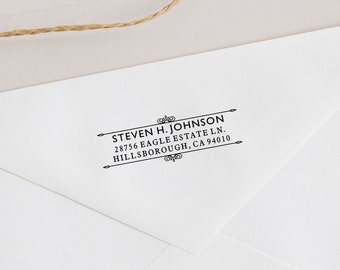 Elegant Address Stamp | Custom Self-Inking Stamp | Custom Urban Personalized Stamp | Urban Address Stamp | Modern Return Address Stamp