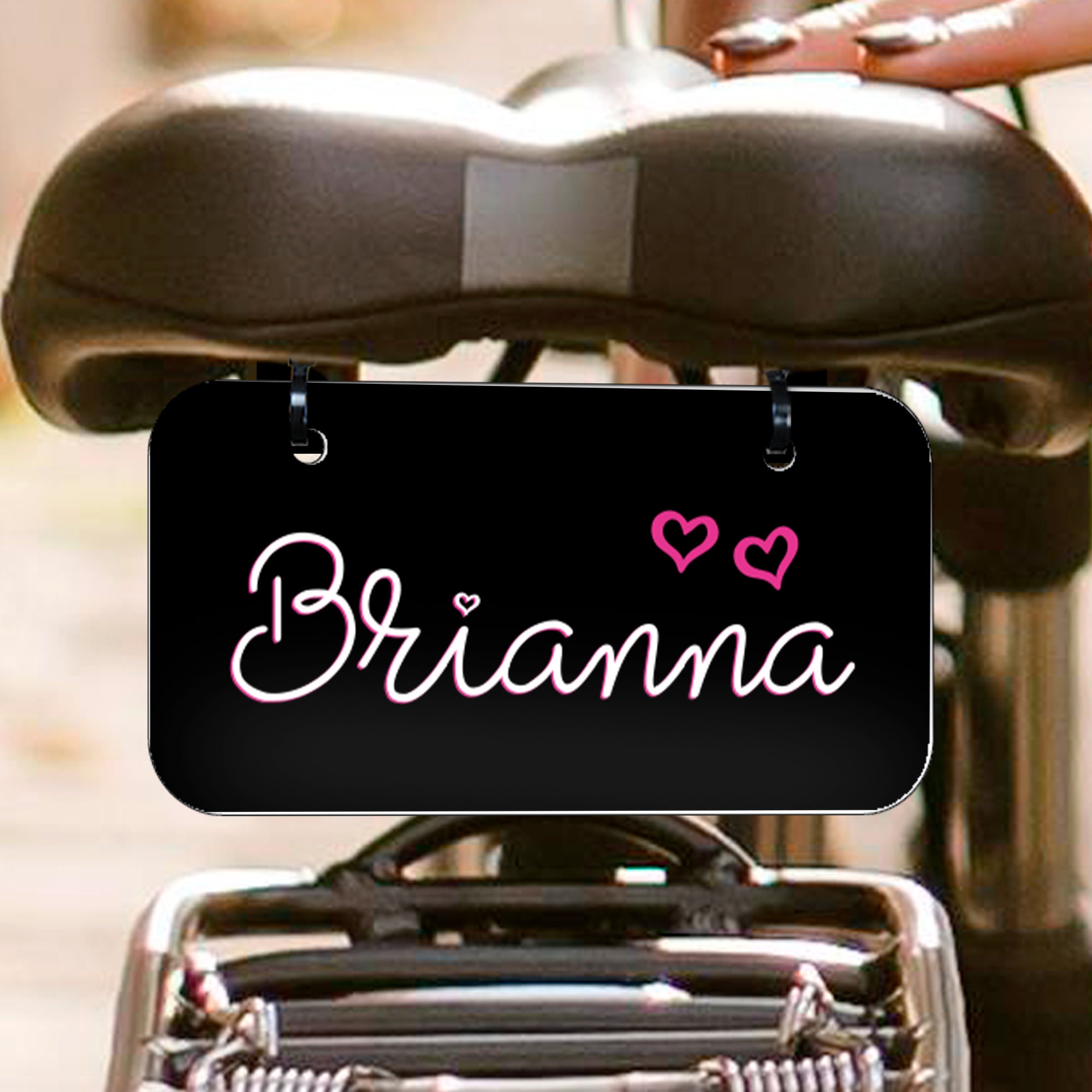 Customized Bicycle License Plate Personalized Bike Name Etsy