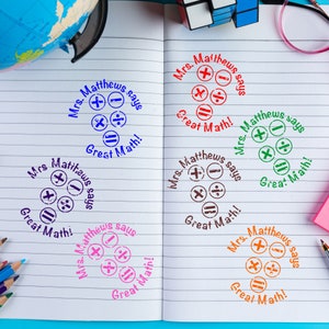 Teacher Great Math Personalized Stamp | Custom Teacher Great Math Stamp | Classroom Custom Stamp | Teacher Stamp Custom