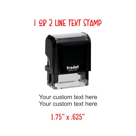 Trodat Clothing Stamp, Personalized with Your Name - Customize Online  (Stamp)