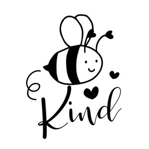 Be Kind Decal Bee Kind Vinyl Decal Bee Kind Vinyl Car Sticker Bumper Sticker Bee Kind image 1