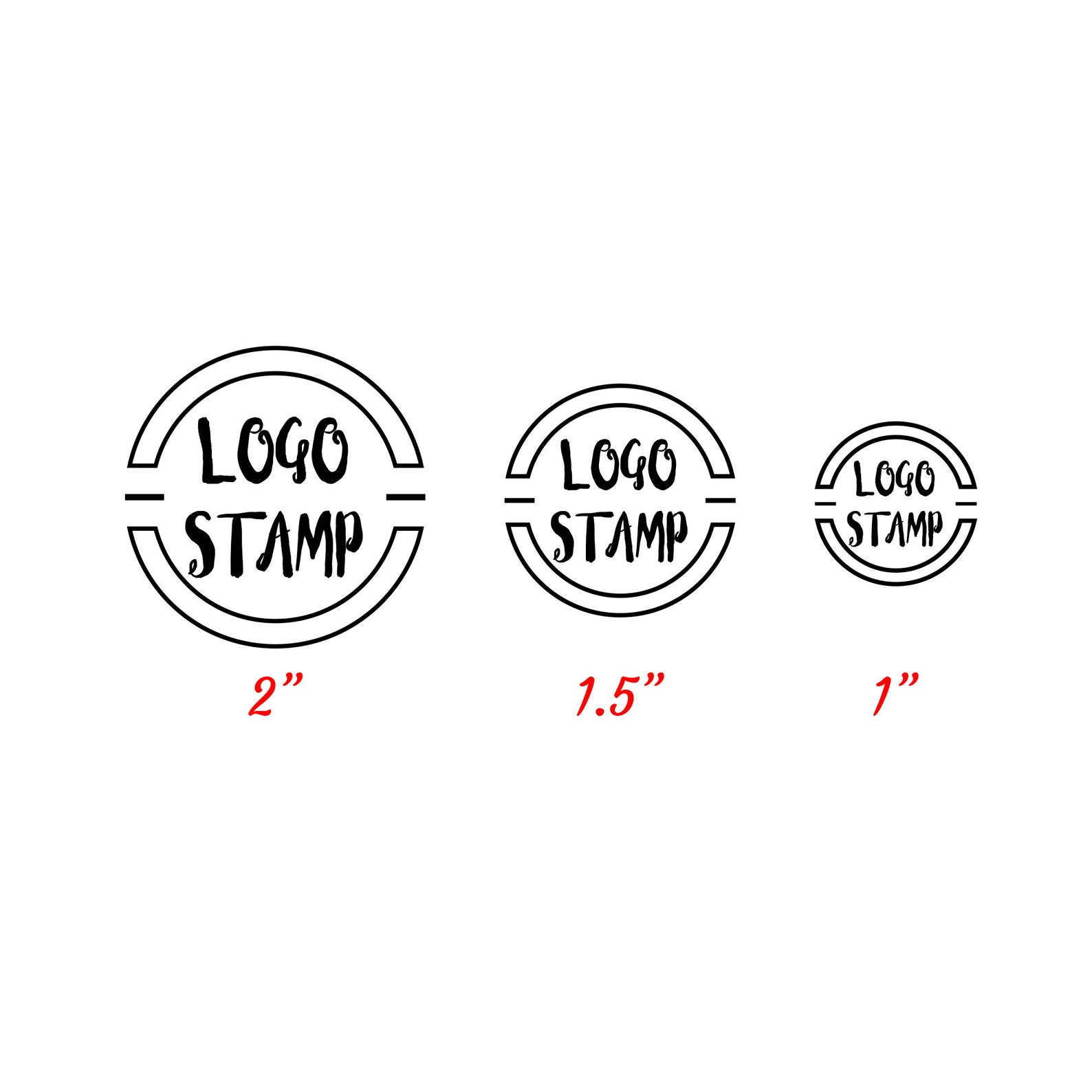 Logo Stamp Custom Logo Stamp Your Logo Stamp Your Brand Etsy