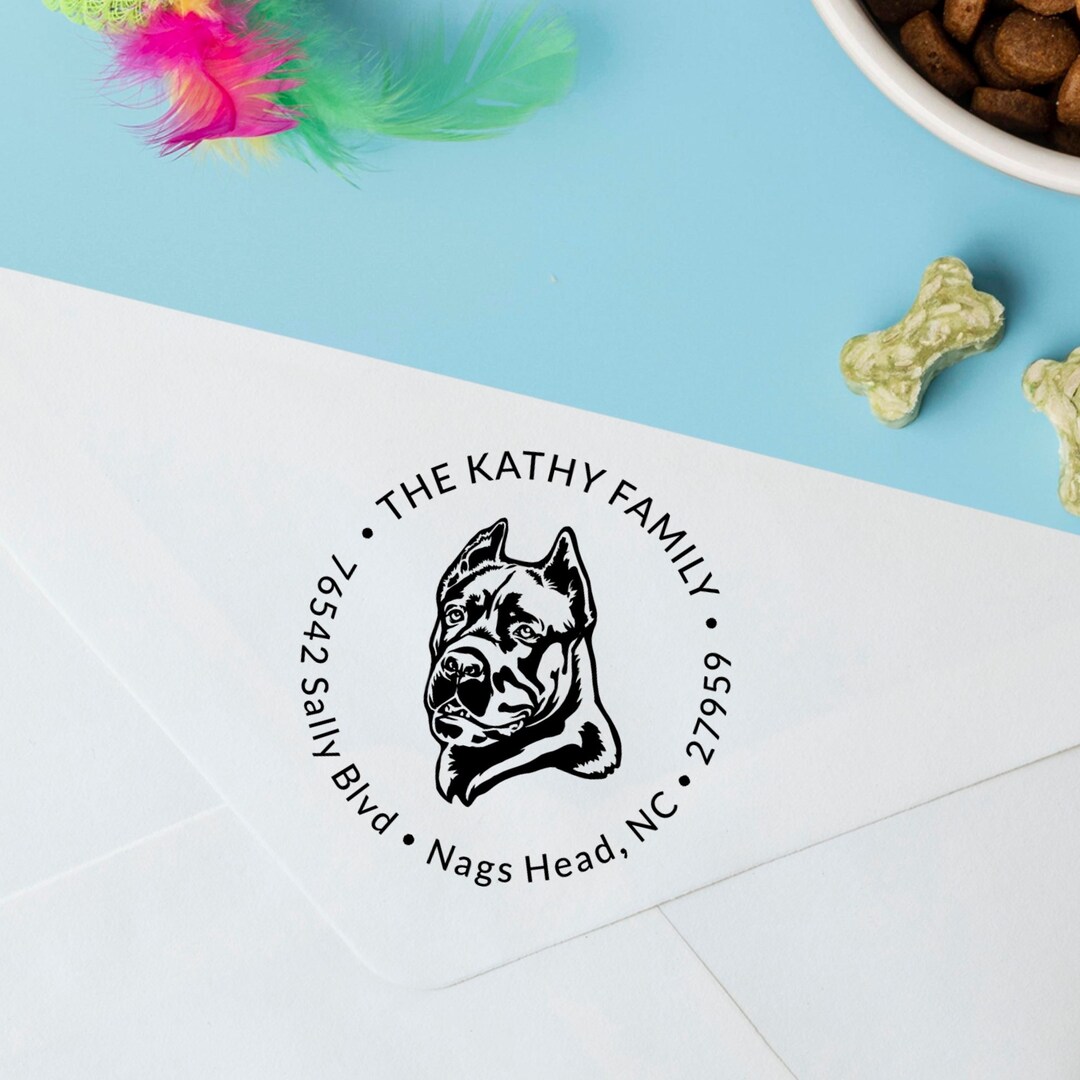 Custom Cane Corso Stamp Cane Corso Custom Selfinking Stamp Custom Cane