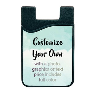 Cartera de teléfono personalizada / Caddy de teléfono de tarjeta / Personalizado / Su foto / Logotipo / Limpiador de pantalla