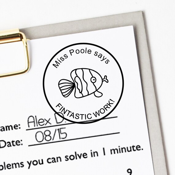 Personalized Classroom Teacher Stamp