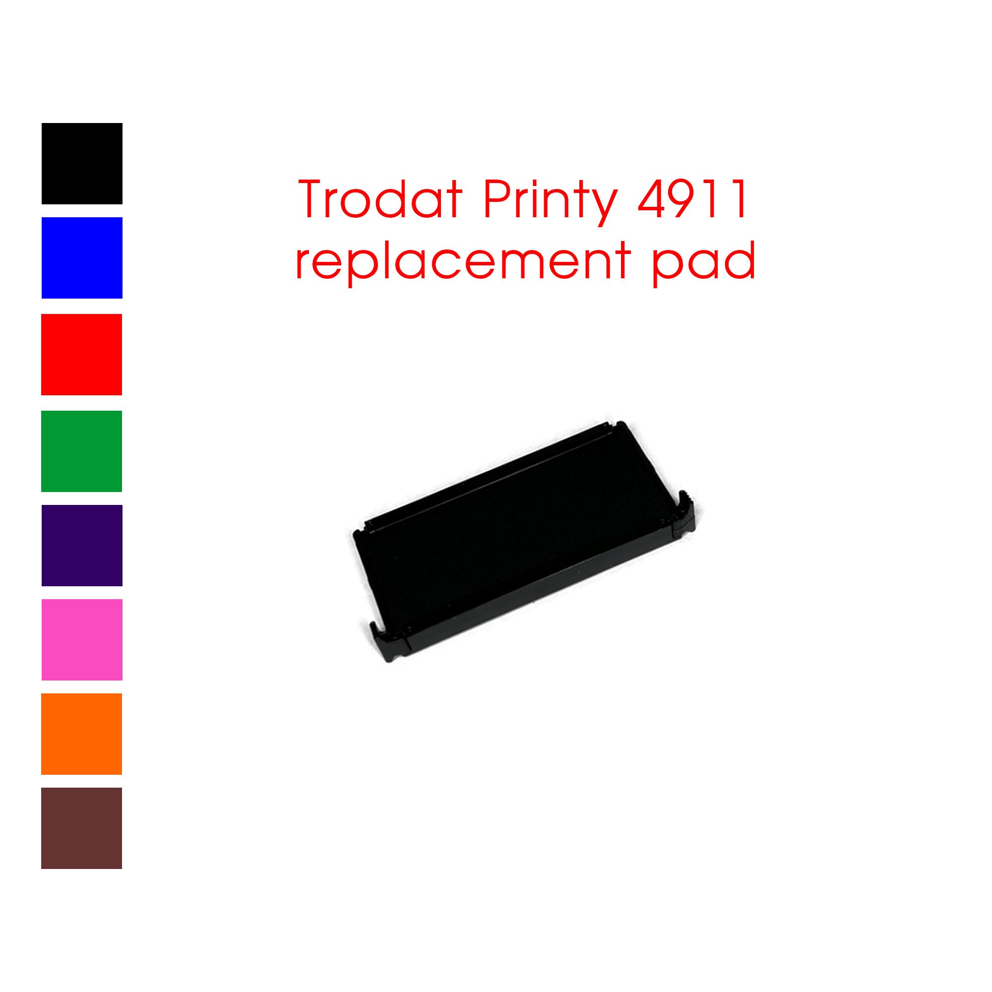 Trodat 4911 Ink Pads, Regular Ink Pad Refill, Fabric Ink Pad Refill 