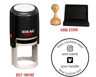 Social Media Stamp | Venmo Stamp | Instagram Stamp | Custom Instagram Venmo Stamp | Personalized Social Media Stamp