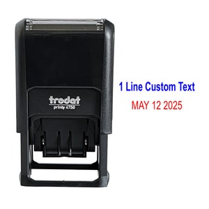 Custom Top Line Dater Stamp | Custom Self Inking Dater | Top Line Dater Custom Text | Self Inking Custom Dater | Office Dater Stamp
