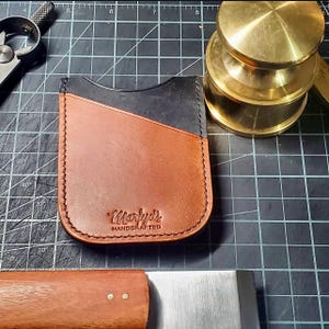 Cartera de piel italiana de primera calidad con tres bolsillos y clip magnético para billetes - Hecha a mano