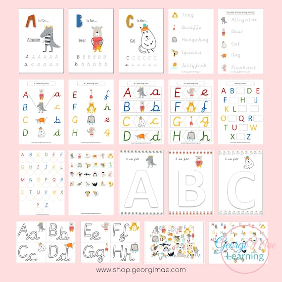 Preschool ABC busy book bundle