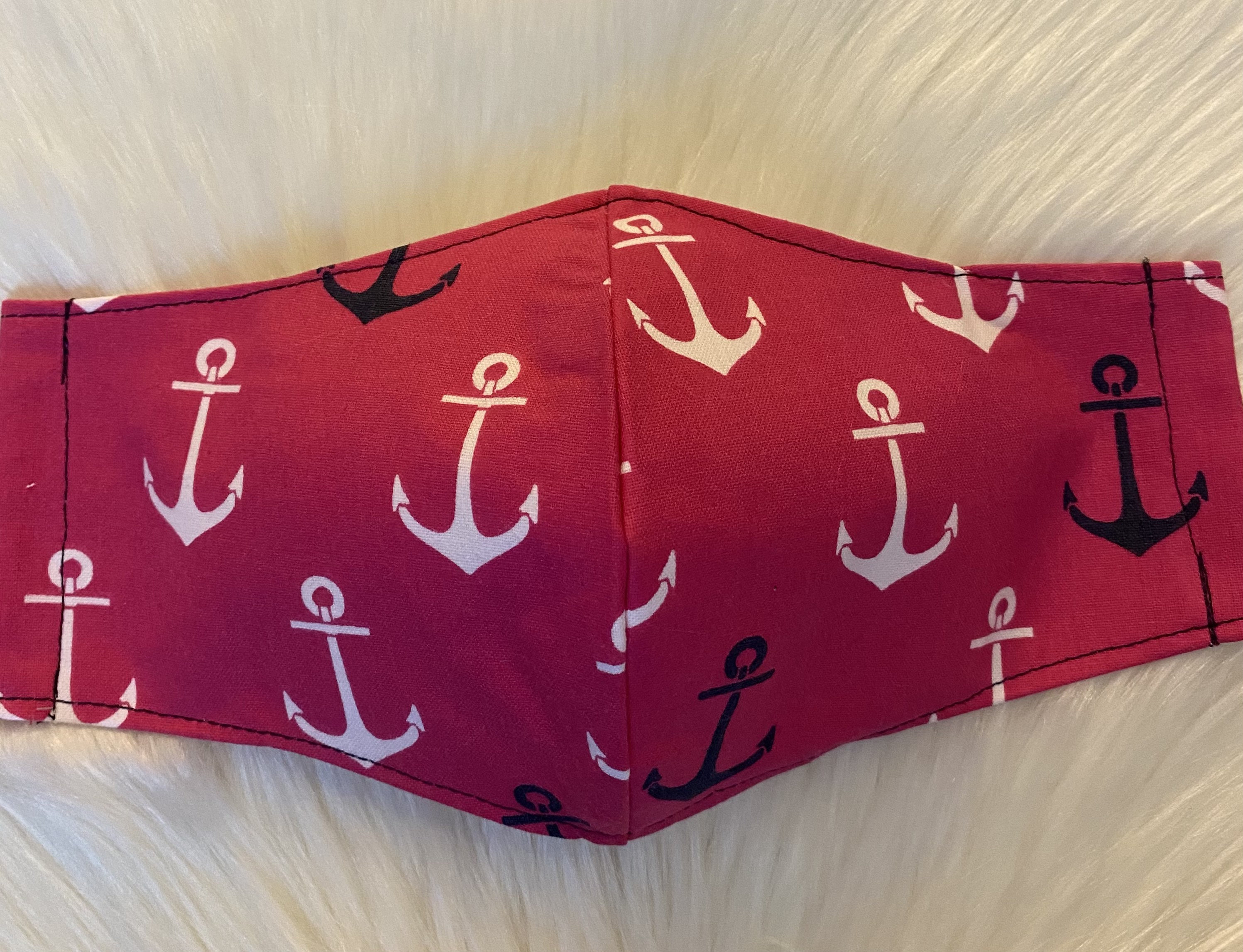 Nautical Face mask with nose wire Filter Pocket and Etsy