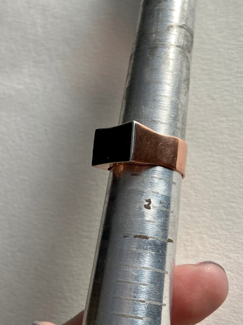 Handmade Two-Tone Silver and Copper Ring