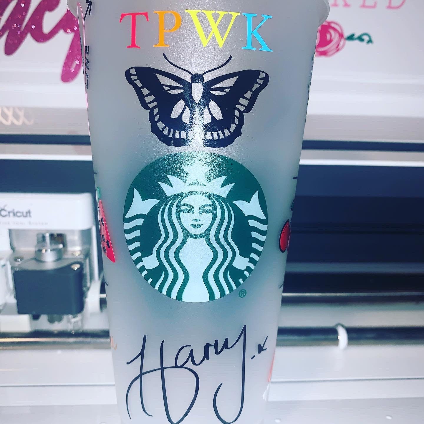 Harry Styles Starbucks Cup Fine Line Personalized
