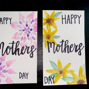 Hand painted cards