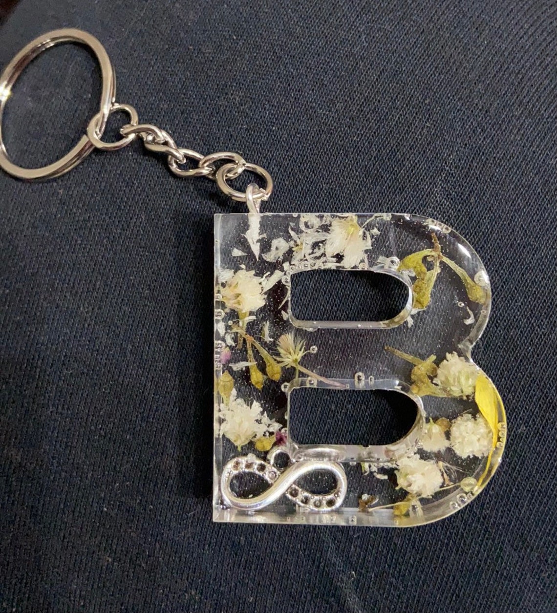 Customize Colorful Resin epoxy letters keychain Etsy
