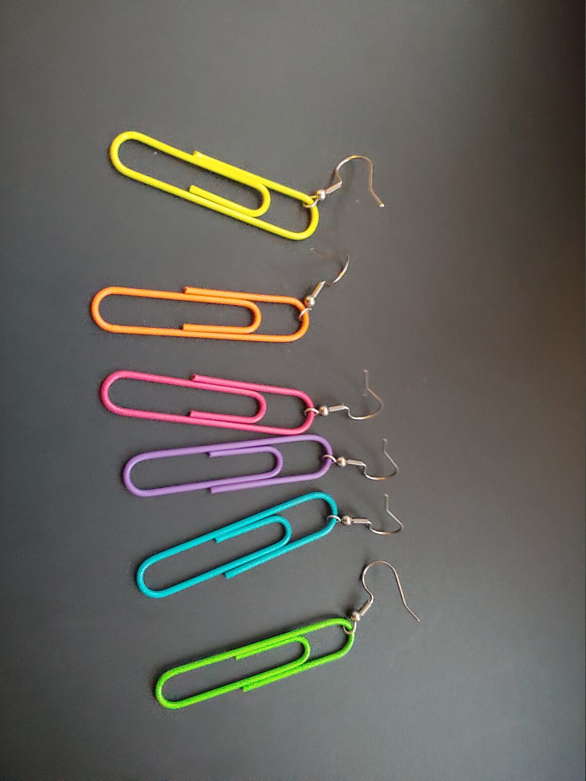 Paperclip earrings Etsy