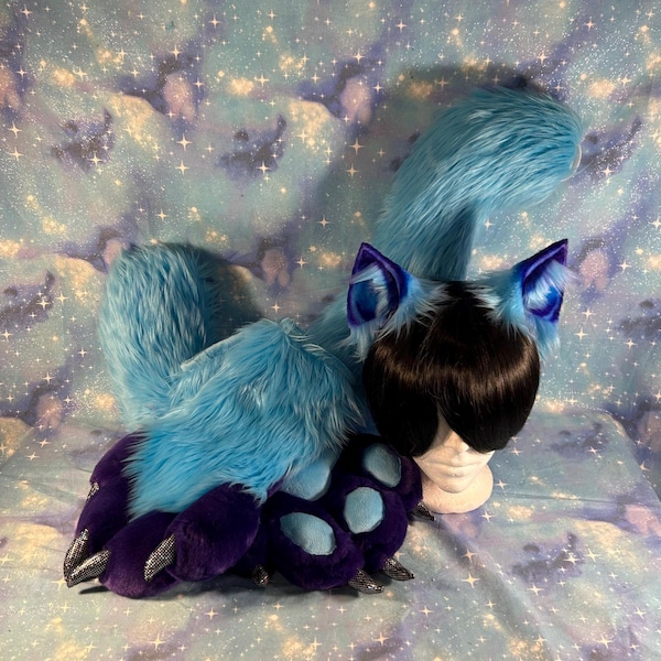 Cat Ears And Tail Set Etsy