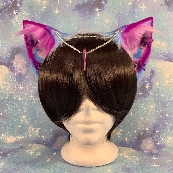 UV Midnight Crystal cat ears